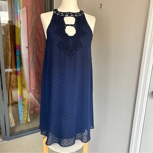 Navy Blue Sheath Dress
